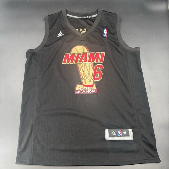 Adidas LeBron James Miami Heat 2013 NBA Champions Jersey #6 Men’s XL - Picture 1 of 8